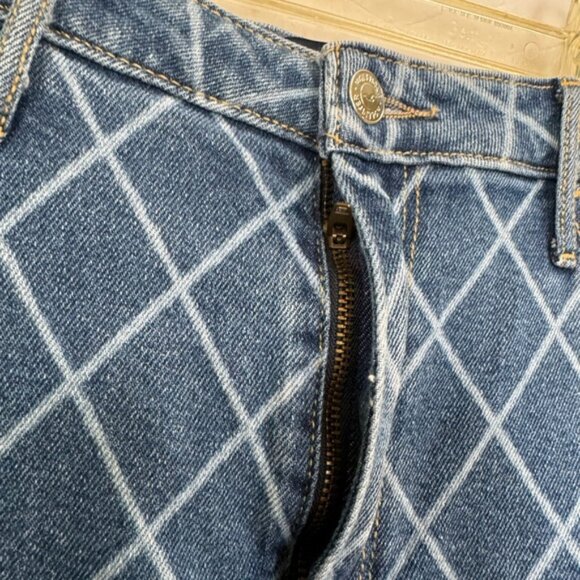 Hollister Ultra High Rise Dad Jean Wide Straight Leg Check Zip Pocket Stretch 29 - Picture 11 of 16